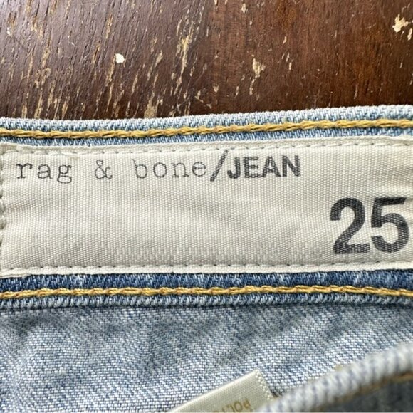 Rag & Bone The Dre Size 25 Boyfriend Ripped Distressed Jeans - Picture 5 of 8